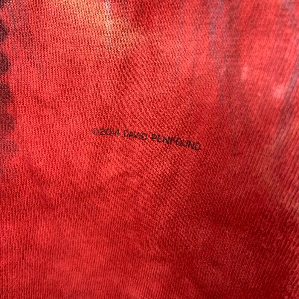 The Mountain Skull Rocker Red Tie Dye T-Shirt. - Picture 5 of 6